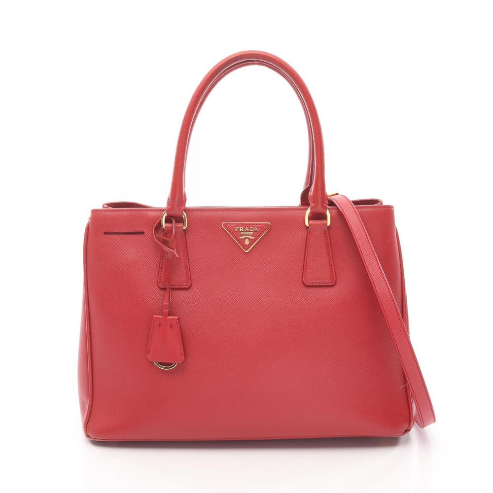 Prada SAFFIANO Galleria Handbag Leather Red